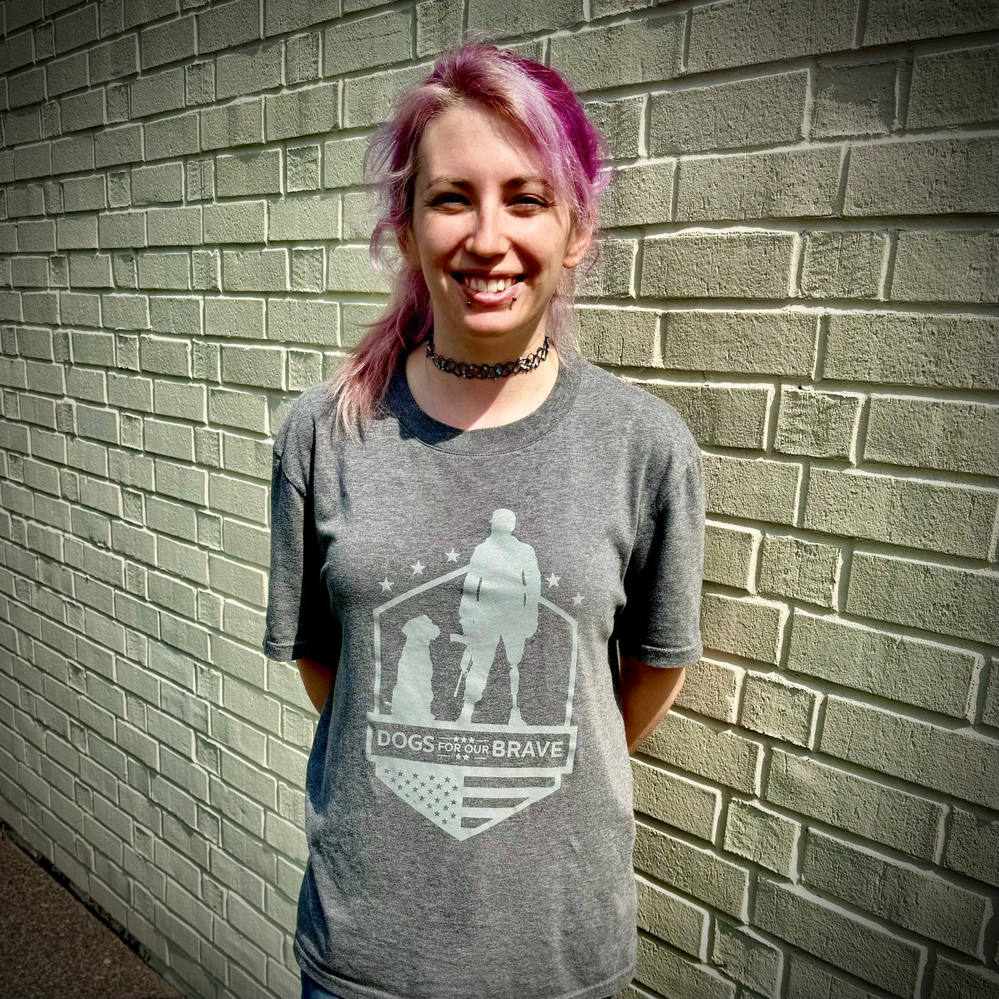 Short Sleeve T-Shirt - Veteran Dog Logo